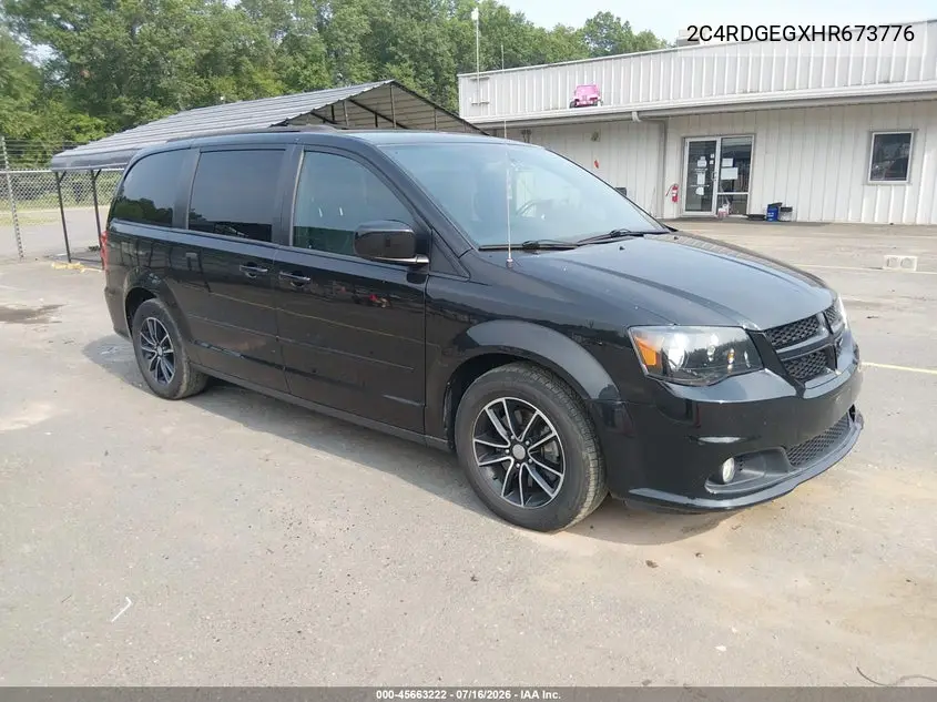 2017 Dodge Grand Caravan Gt VIN: 2C4RDGEGXHR673776 Lot: 45663222