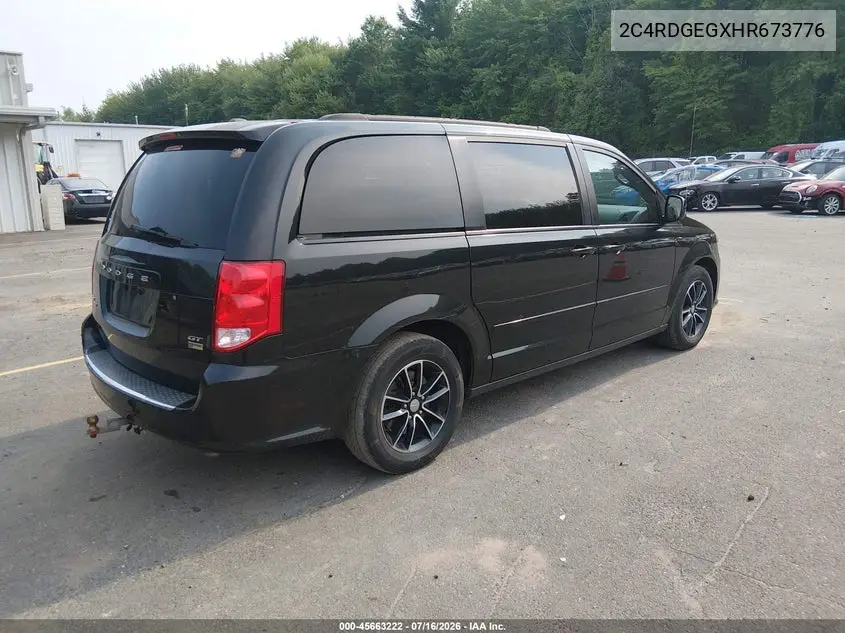2017 Dodge Grand Caravan Gt VIN: 2C4RDGEGXHR673776 Lot: 45663222