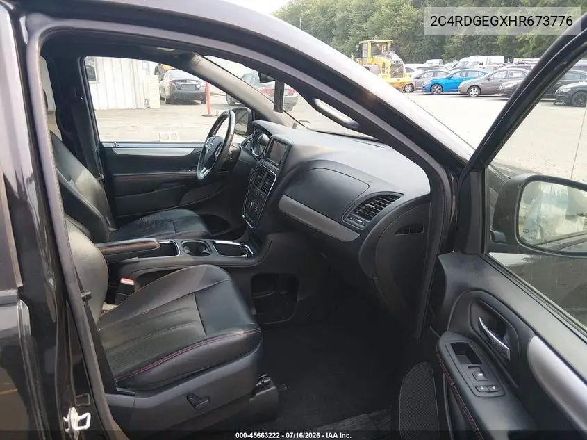 2017 Dodge Grand Caravan Gt VIN: 2C4RDGEGXHR673776 Lot: 45663222