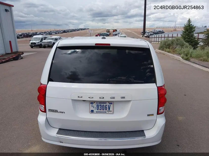 2018 Dodge Grand Caravan Se VIN: 2C4RDGBG0JR254863 Lot: 45313935