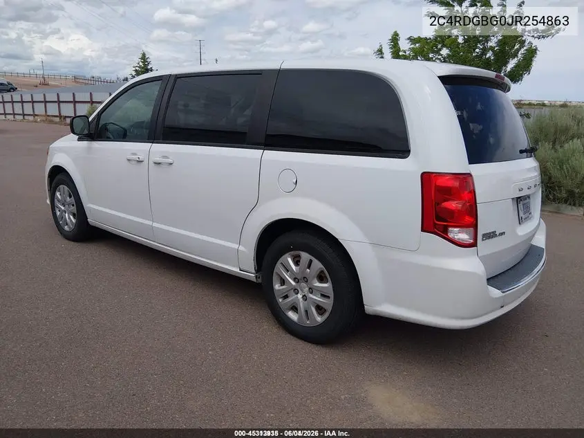 2018 Dodge Grand Caravan Se VIN: 2C4RDGBG0JR254863 Lot: 45313935