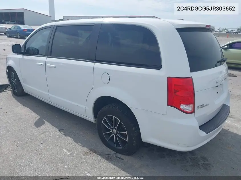 2018 Dodge Grand Caravan Sxt VIN: 2C4RDGCG5JR303652 Lot: 45337642