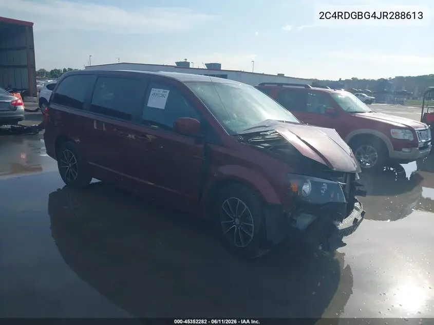 2018 Dodge Grand Caravan Se Plus VIN: 2C4RDGBG4JR288613 Lot: 45352282