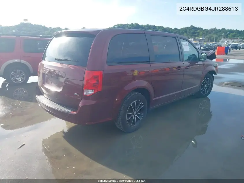 2018 Dodge Grand Caravan Se Plus VIN: 2C4RDGBG4JR288613 Lot: 45352282