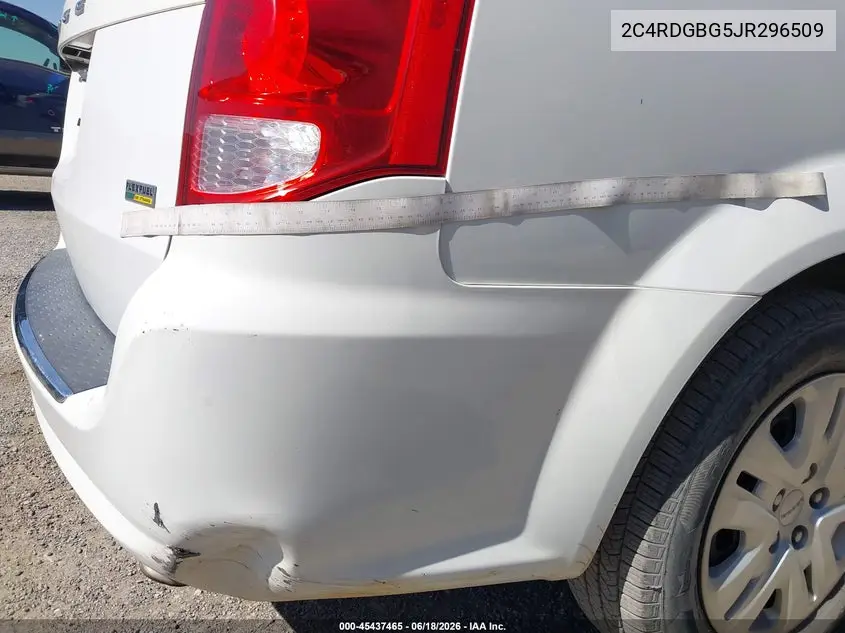 2018 Dodge Grand Caravan Se VIN: 2C4RDGBG5JR296509 Lot: 45437465