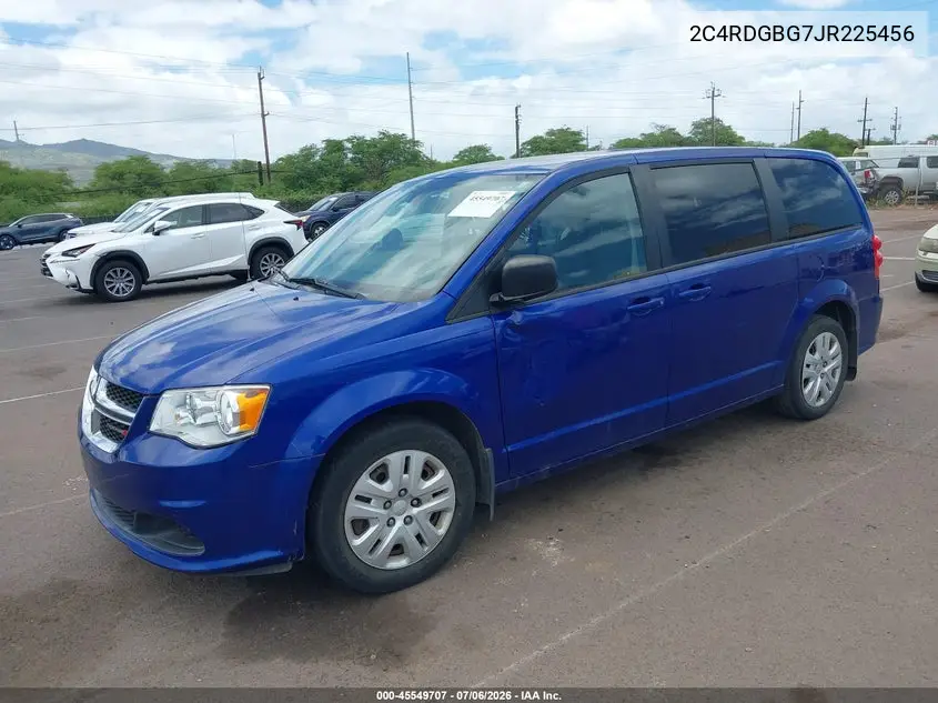 2018 Dodge Grand Caravan Se VIN: 2C4RDGBG7JR225456 Lot: 45549707