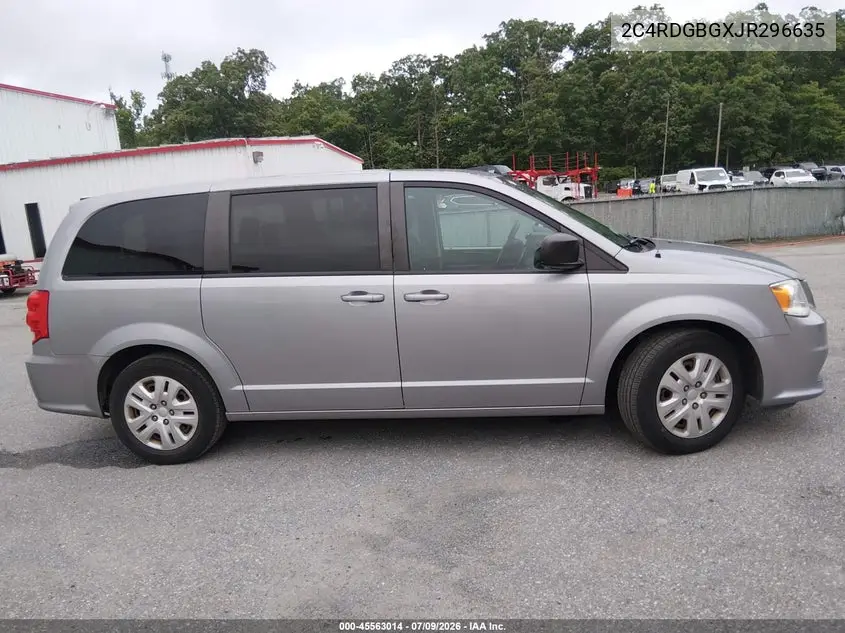 2018 Dodge Grand Caravan Se VIN: 2C4RDGBGXJR296635 Lot: 45563014