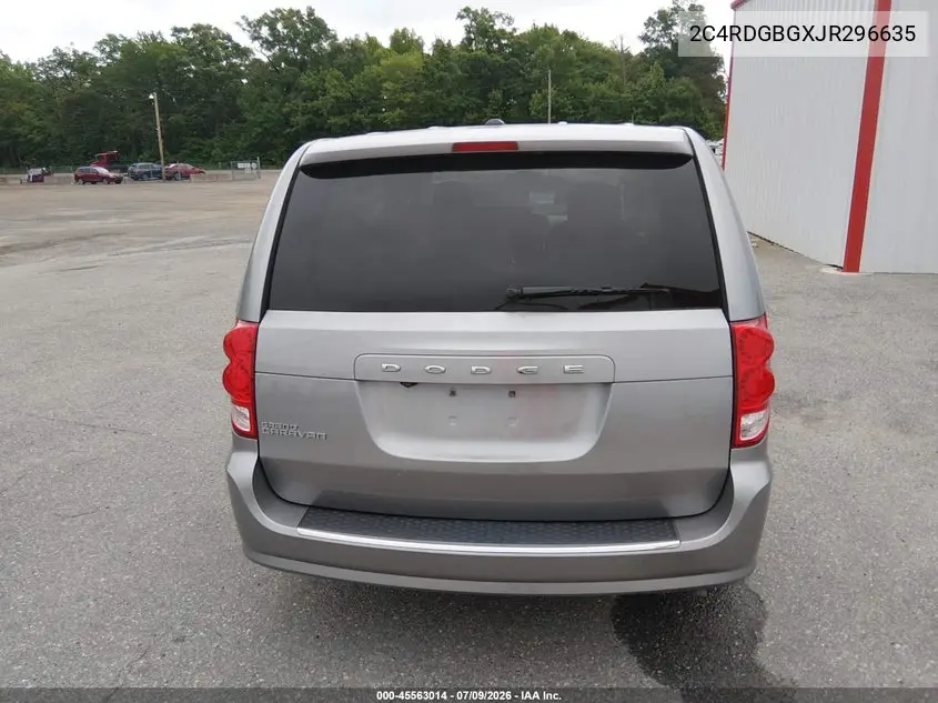 2018 Dodge Grand Caravan Se VIN: 2C4RDGBGXJR296635 Lot: 45563014