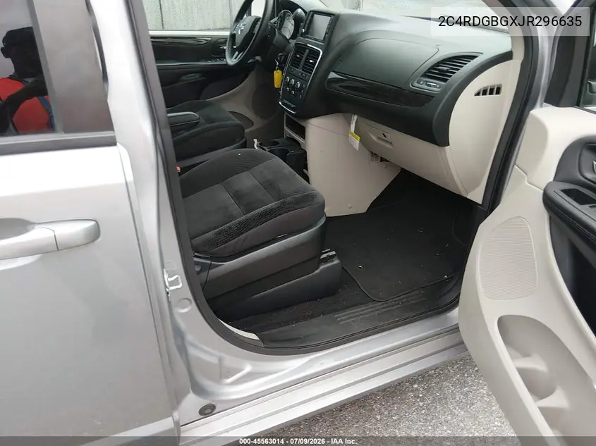 2018 Dodge Grand Caravan Se VIN: 2C4RDGBGXJR296635 Lot: 45563014