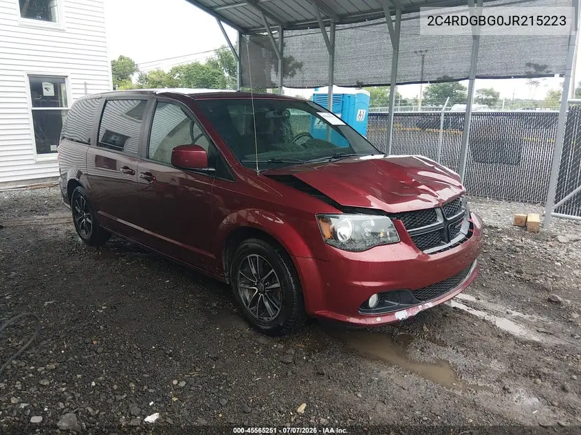2018 Dodge Grand Caravan Se Plus VIN: 2C4RDGBG0JR215223 Lot: 45565251