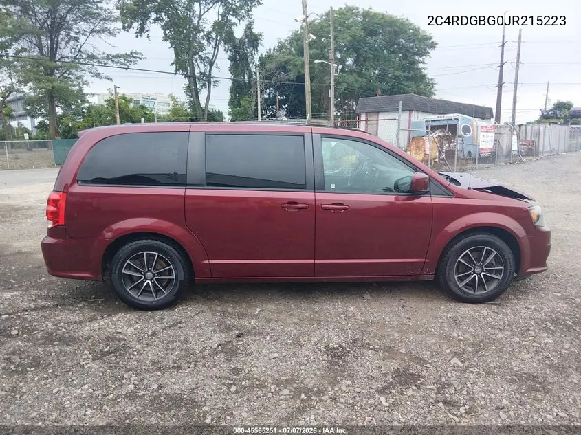 2018 Dodge Grand Caravan Se Plus VIN: 2C4RDGBG0JR215223 Lot: 45565251