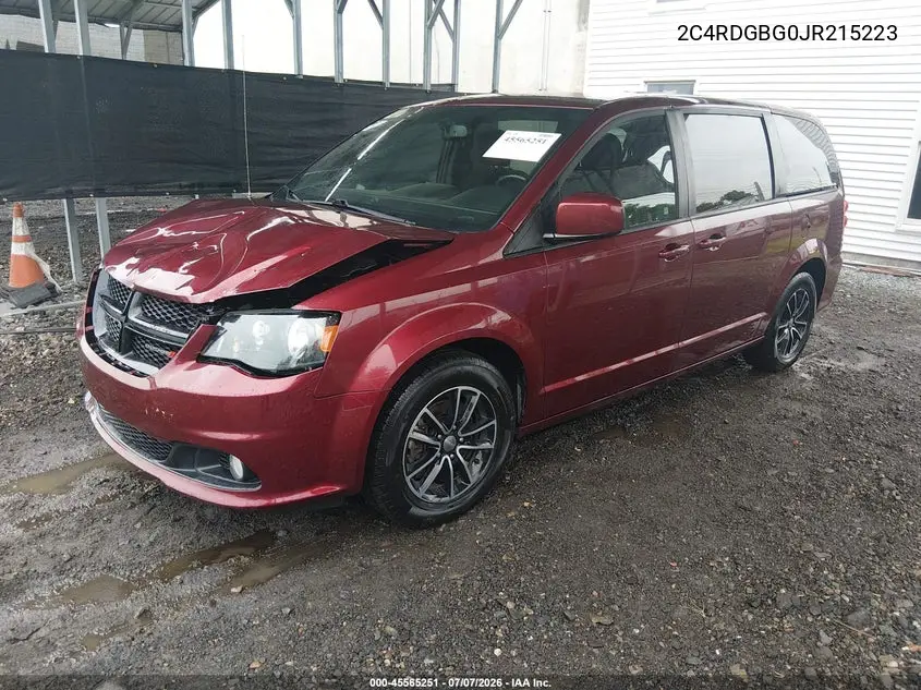 2018 Dodge Grand Caravan Se Plus VIN: 2C4RDGBG0JR215223 Lot: 45565251