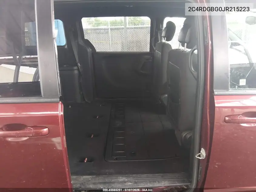 2018 Dodge Grand Caravan Se Plus VIN: 2C4RDGBG0JR215223 Lot: 45565251