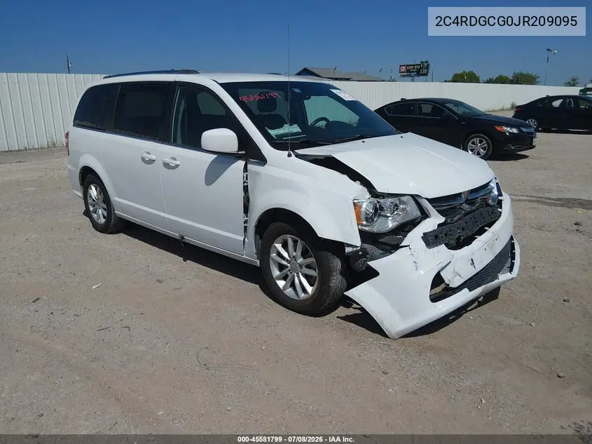2018 Dodge Grand Caravan Sxt VIN: 2C4RDGCG0JR209095 Lot: 45581799