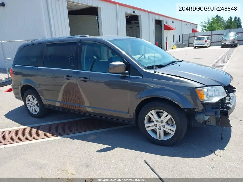 2018 Dodge Grand Caravan Sxt VIN: 2C4RDGCG9JR248848 Lot: 45635522