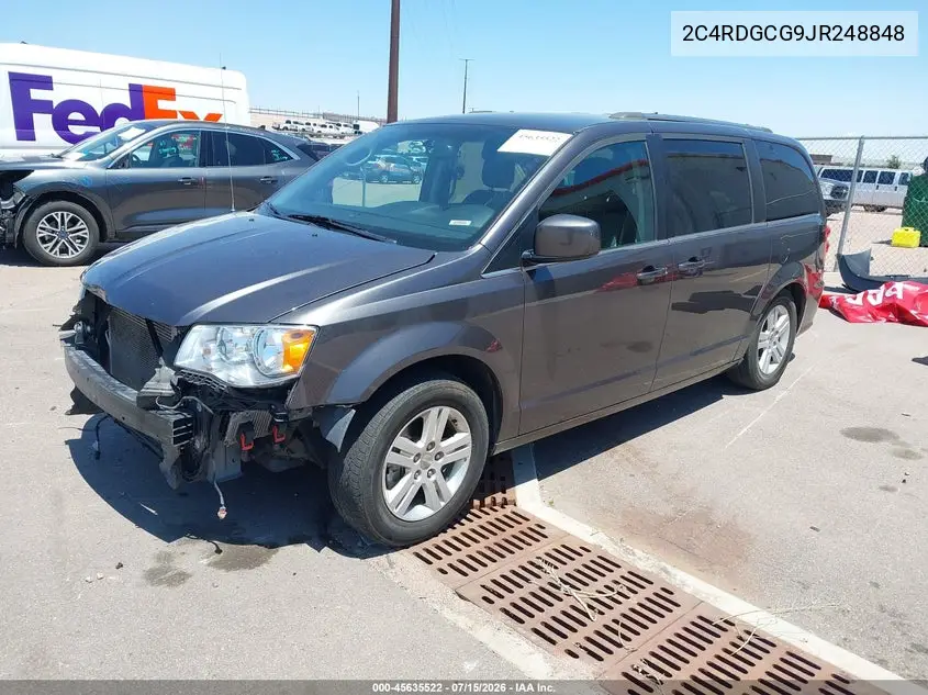 2018 Dodge Grand Caravan Sxt VIN: 2C4RDGCG9JR248848 Lot: 45635522