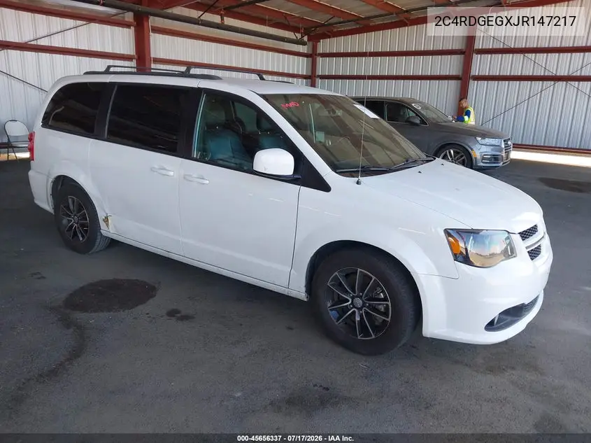 2018 Dodge Grand Caravan Gt VIN: 2C4RDGEGXJR147217 Lot: 45656337