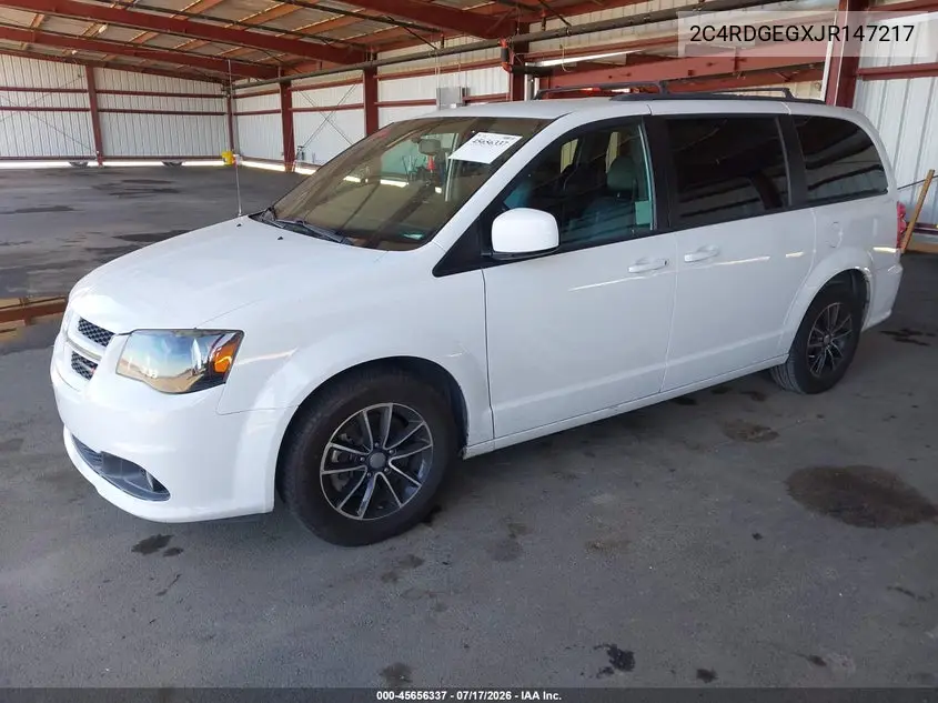 2018 Dodge Grand Caravan Gt VIN: 2C4RDGEGXJR147217 Lot: 45656337