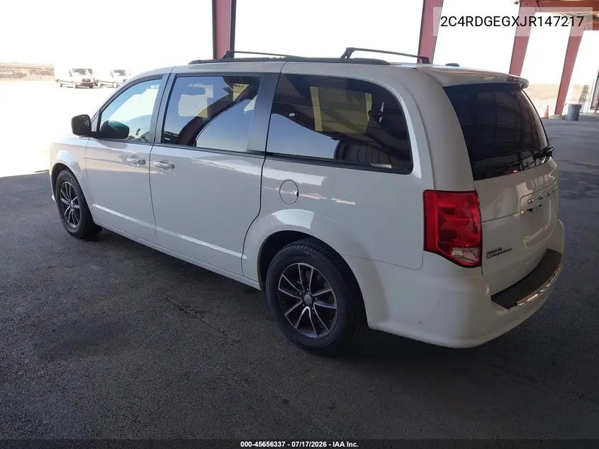 2018 Dodge Grand Caravan Gt VIN: 2C4RDGEGXJR147217 Lot: 45656337