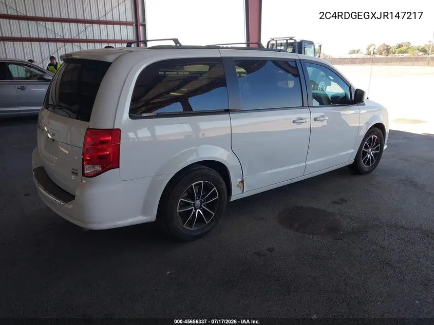 2018 Dodge Grand Caravan Gt VIN: 2C4RDGEGXJR147217 Lot: 45656337