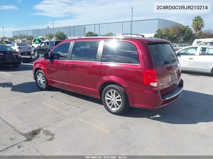 2018 Dodge Grand Caravan Sxt VIN: 2C4RDGCG9JR210214 Lot: 45687143
