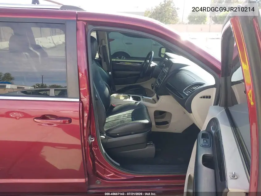 2018 Dodge Grand Caravan Sxt VIN: 2C4RDGCG9JR210214 Lot: 45687143