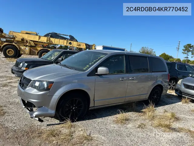 2C4RDGBG4KR770452 2019 Dodge Grand Caravan Se 2019 Dodge Grand Caravan Se Minivan (Inoperable)