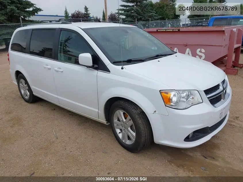 2019 Dodge Grand Caravan Se VIN: 2C4RDGBG2KR675789 Lot: 30093604
