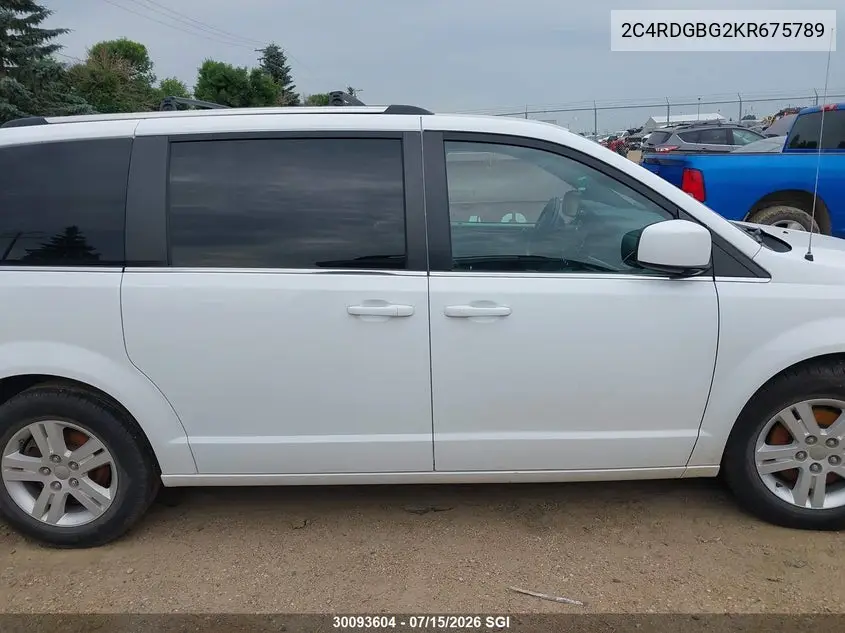 2019 Dodge Grand Caravan Se VIN: 2C4RDGBG2KR675789 Lot: 30093604