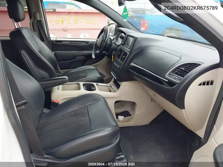 2019 Dodge Grand Caravan Se VIN: 2C4RDGBG2KR675789 Lot: 30093604