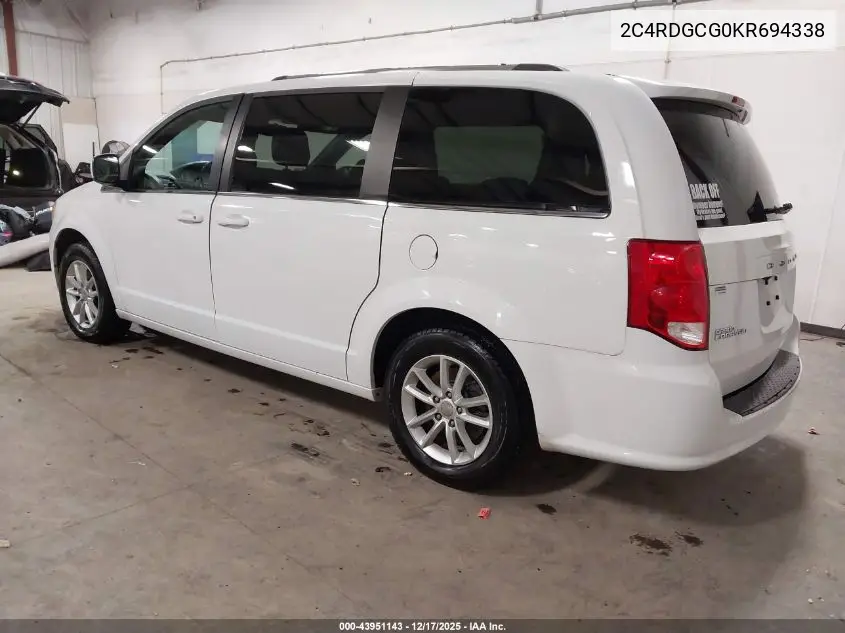 2C4RDGCG0KR694338 2019 Dodge Grand Caravan Sxt