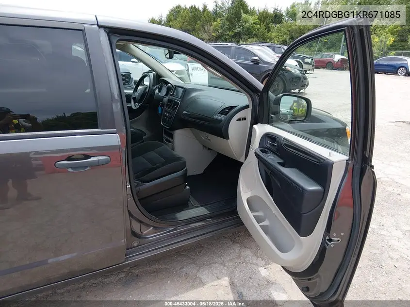 2019 Dodge Grand Caravan Se VIN: 2C4RDGBG1KR671085 Lot: 45433004