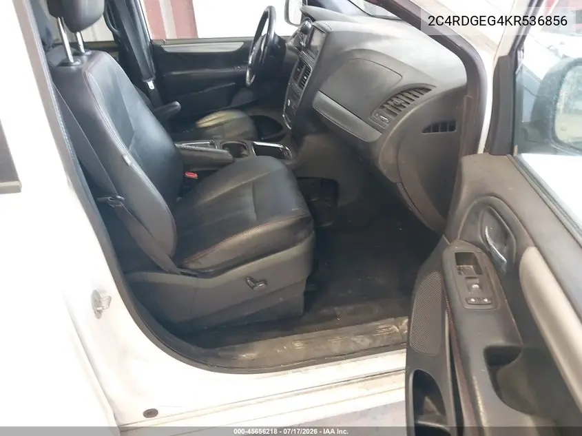 2019 Dodge Grand Caravan Gt VIN: 2C4RDGEG4KR536856 Lot: 45656218