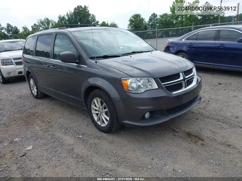 2019 Dodge Grand Caravan Sxt VIN: 2C4RDGCG9KR563912 Lot: 45694481
