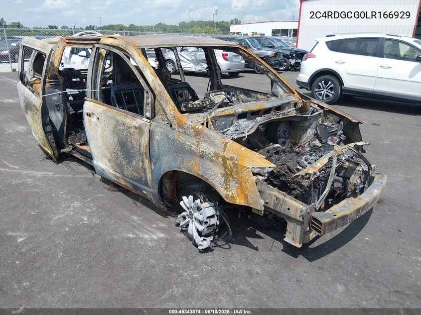 2020 Dodge Grand Caravan Sxt VIN: 2C4RDGCG0LR166929 Lot: 45343874