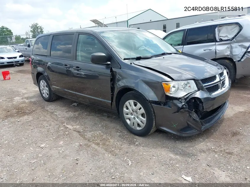 2020 Dodge Grand Caravan Se VIN: 2C4RDGBG8LR155811 Lot: 45502411