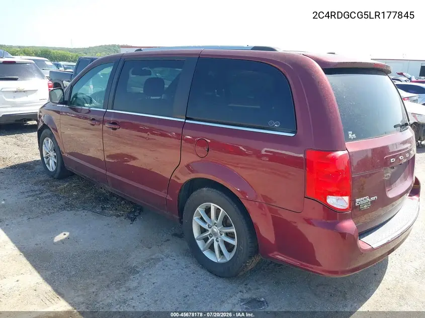 2020 Dodge Grand Caravan Sxt VIN: 2C4RDGCG5LR177845 Lot: 45678178