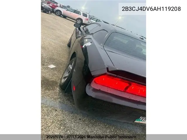 2010 Dodge Challenger Sxt VIN: 2B3CJ4DV6AH119208 Lot: 20269778