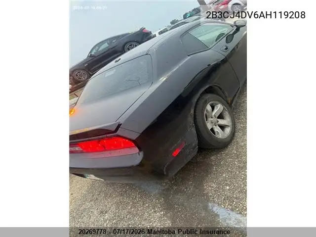 2010 Dodge Challenger Sxt VIN: 2B3CJ4DV6AH119208 Lot: 20269778