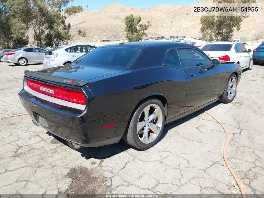 2010 Dodge Challenger Srt8 VIN: 2B3CJ7DW6AH154955 Lot: 45618464