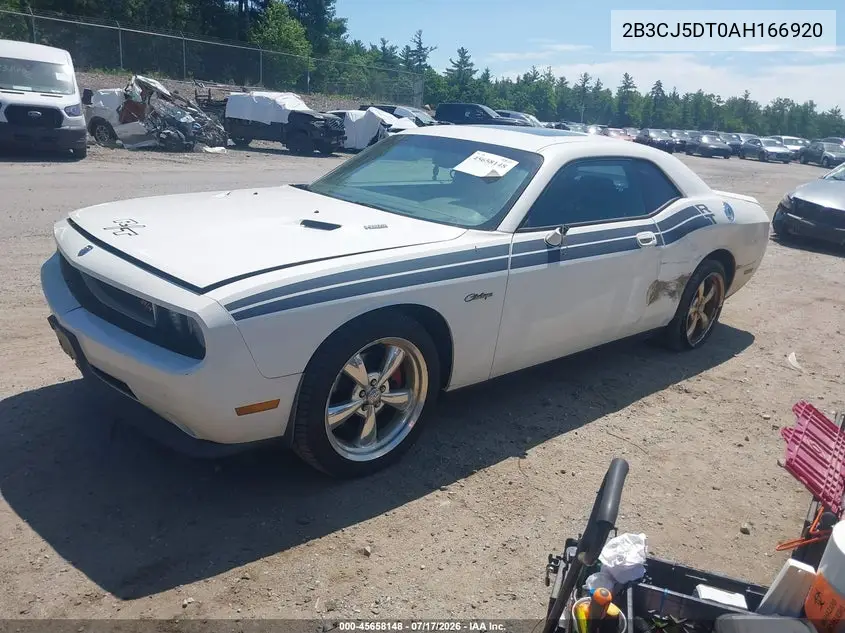 2010 Dodge Challenger R/T VIN: 2B3CJ5DT0AH166920 Lot: 45658148