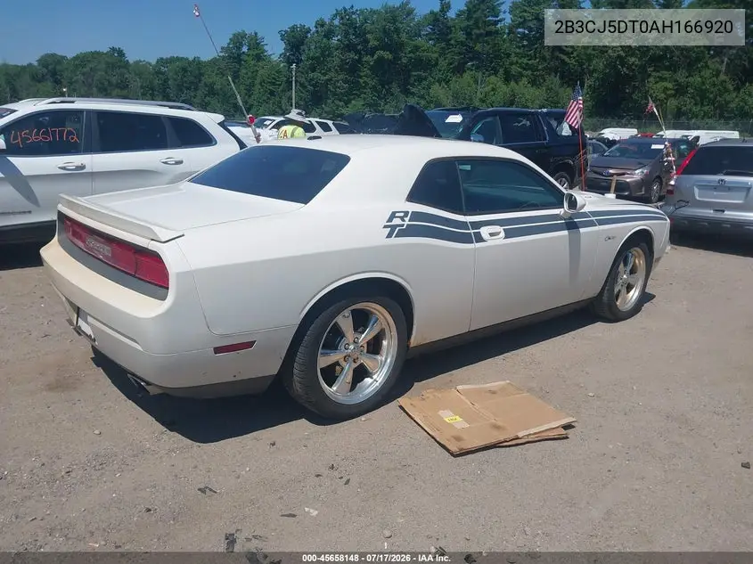 2010 Dodge Challenger R/T VIN: 2B3CJ5DT0AH166920 Lot: 45658148