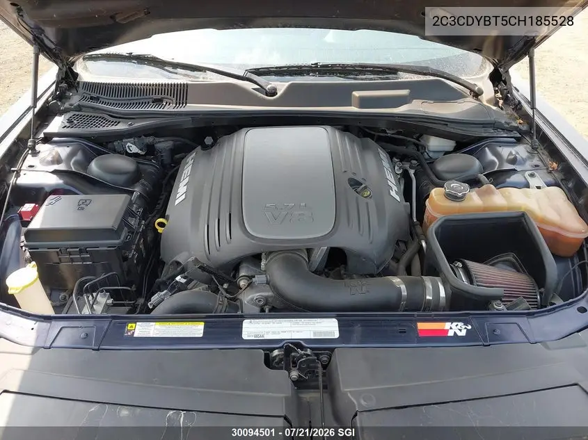 2012 Dodge Challenger R/T VIN: 2C3CDYBT5CH185528 Lot: 30094501