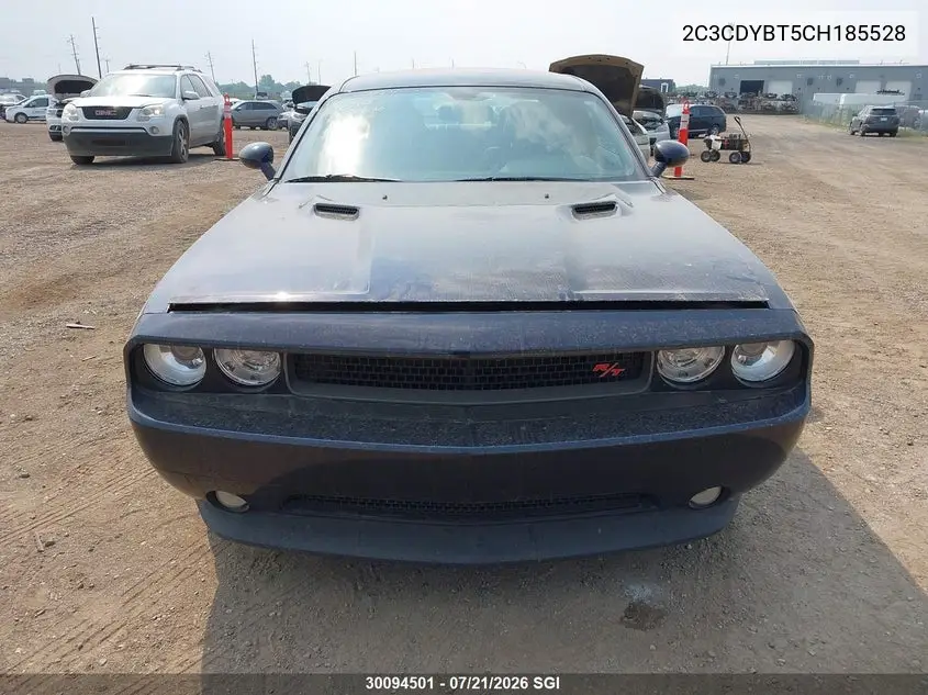 2012 Dodge Challenger R/T VIN: 2C3CDYBT5CH185528 Lot: 30094501