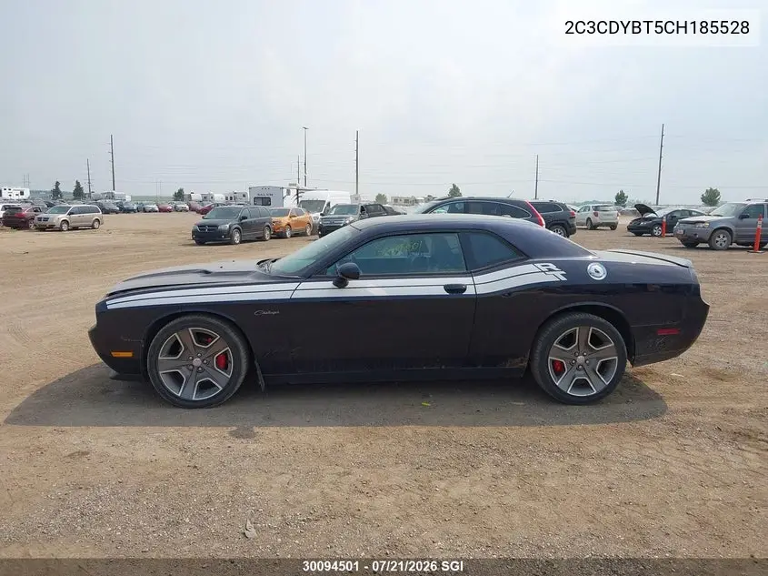 2012 Dodge Challenger R/T VIN: 2C3CDYBT5CH185528 Lot: 30094501