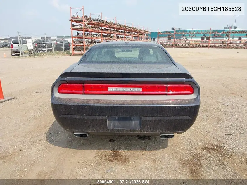 2012 Dodge Challenger R/T VIN: 2C3CDYBT5CH185528 Lot: 30094501