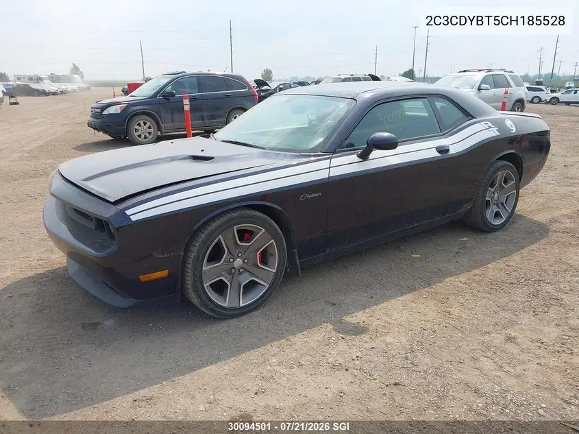2012 Dodge Challenger R/T VIN: 2C3CDYBT5CH185528 Lot: 30094501