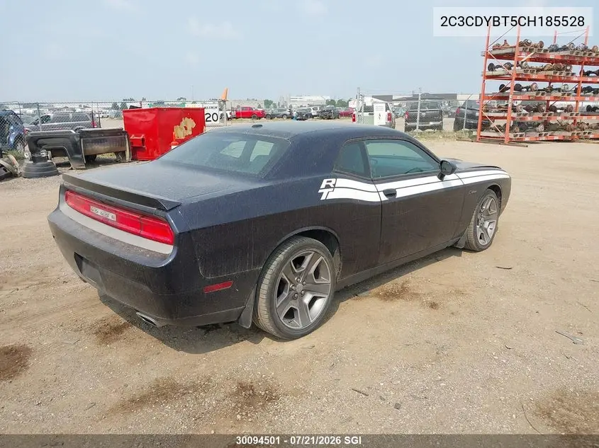 2012 Dodge Challenger R/T VIN: 2C3CDYBT5CH185528 Lot: 30094501