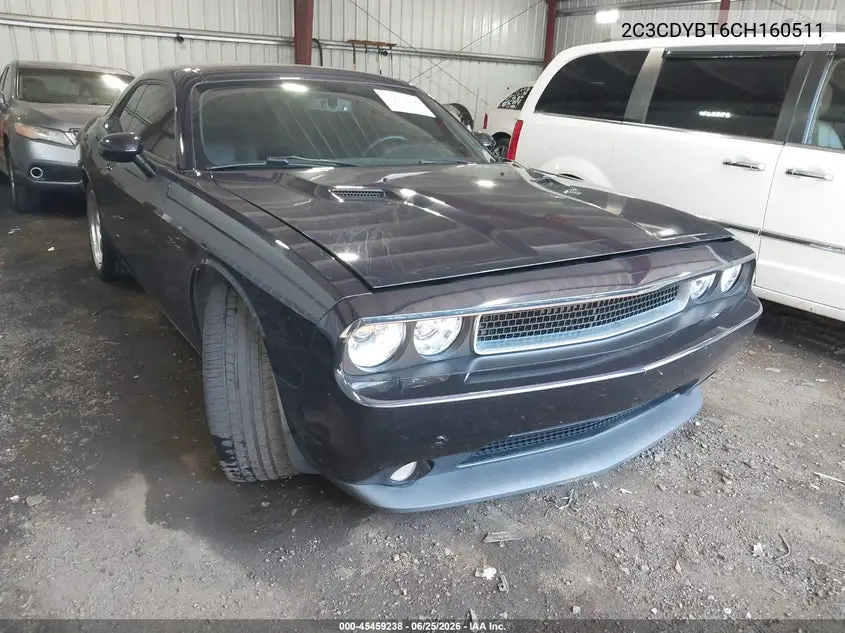 2012 Dodge Challenger R/T VIN: 2C3CDYBT6CH160511 Lot: 45459238