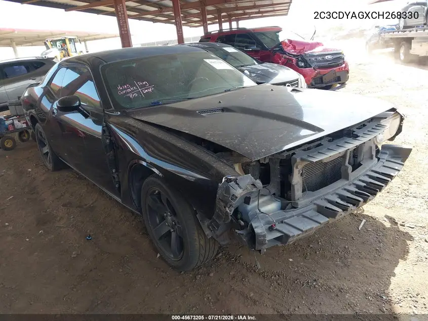 2012 Dodge Challenger Sxt VIN: 2C3CDYAGXCH268330 Lot: 45673205